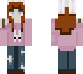 brunette bunny (remix of cozy pink bunny girl)