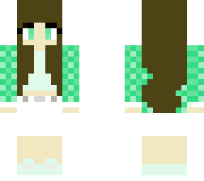 green girl outfit