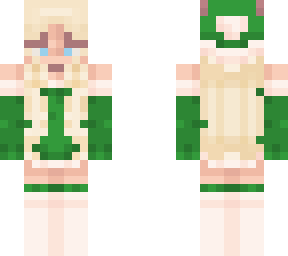 green santa girl