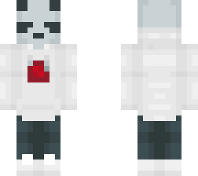 panda hoodie with effects red