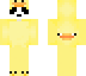 panda in a duck onsie