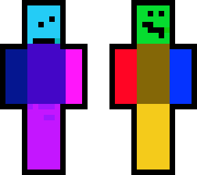 rainbow box man