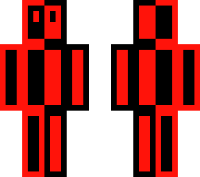 red and black outline