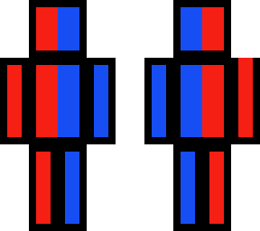 red blue robot