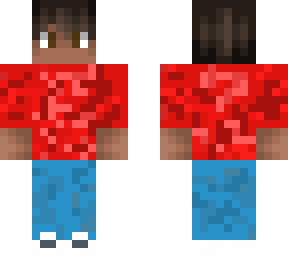 red camo shirt