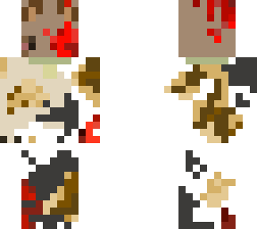 bloody calico cat with box/bag on head