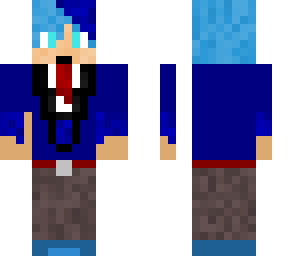 blue suede suit