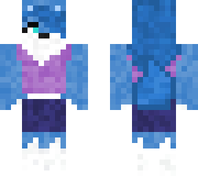 chica furra color azulado