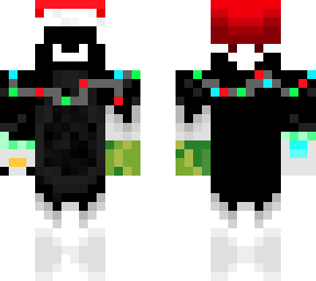christmas skin cyan scarf chicken