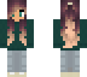 Grey sweatpants girl | Minecraft Skin