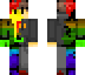 half rainbow man