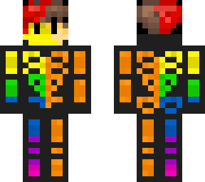 rainbow skeleton man