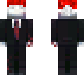 slenderman with christmas hat