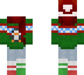 christmas sweater/outfit #2. with scarf. (template)