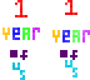one year anaversery and of us