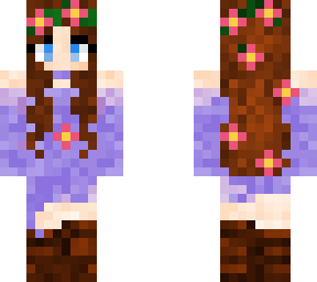 purple dress girl