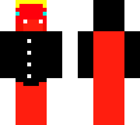 red guy with black jacket
