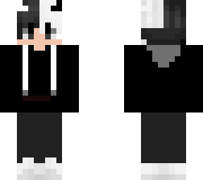 white black hair with black hoodie :)