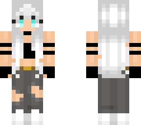 white haired girl
