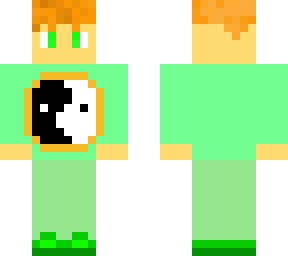 ying yang (green)