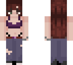 brown hair baggy pants y2k girl