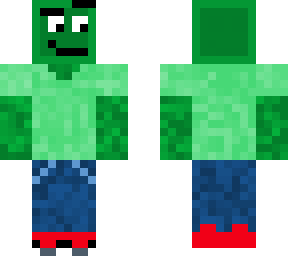 emerald man with clothes