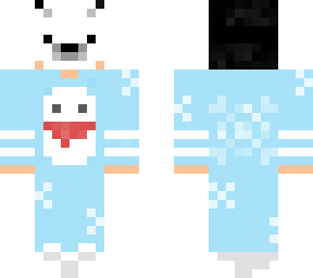 boy with polar bear mask