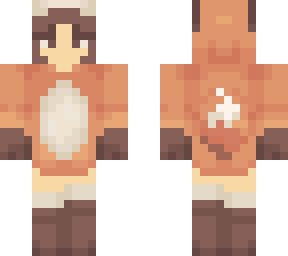 fox girl onesies (onesies isn't mine) i just add the hair and skin.