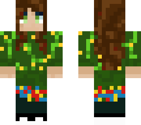 green dress
