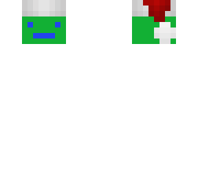 green santa head