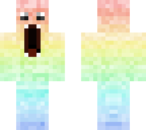 rainbow pastel monster