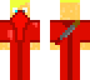 red stealth (mask, sword)