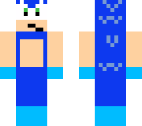 sonic w sky blue clothes