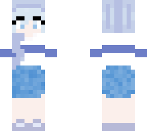 blue and purple themed girl