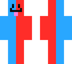 blue and red