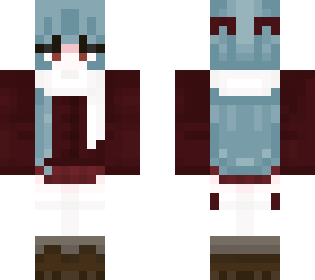 edit of liiaw to blue hair + boots