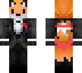 totally normal boy fox in a tuxedo (red ver more noticable)