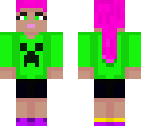 an old creeper girl skin updated