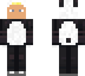 birght blond hair panda skin