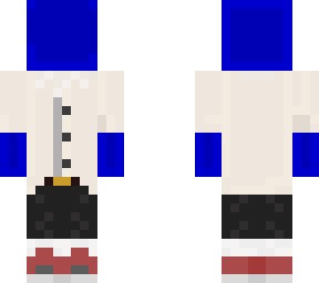 blue guy in white shirt and black jeans