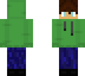 boy skin - green hoodie guy ☘