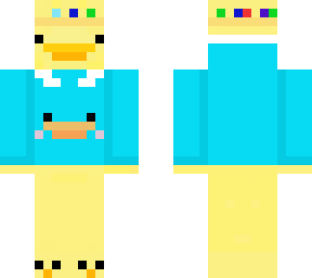 duck with jacket (cyan)