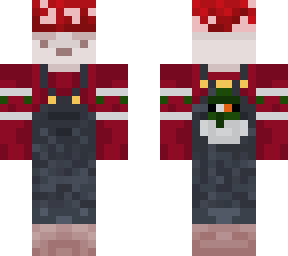 mushroom boy but with christmas sweater