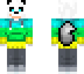panda hoodie with tail