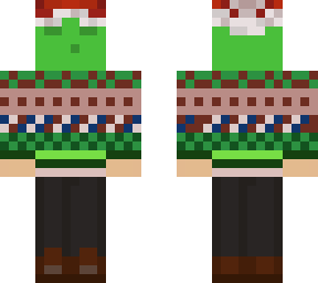 slime in an x- mas jumper