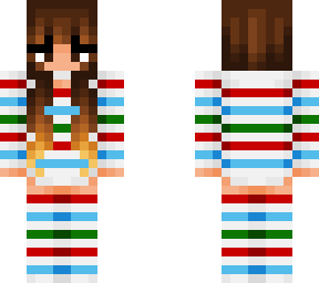 white red blue & green stripe xmas