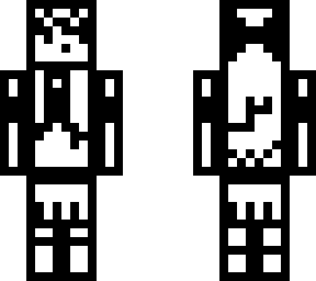 black and white