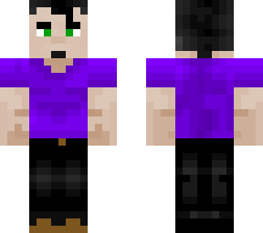 black mohawk purple shirt guy