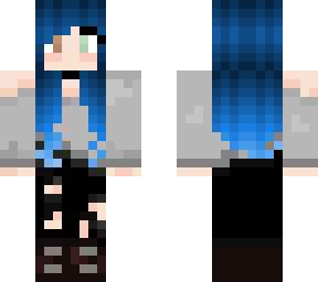 blue hair attempt?