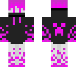 boy with pink particles